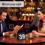 50Pcs Black Table Number Tents 1-50 Restaurant Table Numbers for Wedding Party Food Service - Image 6