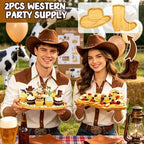 Western Birthday Party Decorations Wooden Hat Boot Charcuterie Boards Trays - Image 2