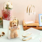 Qilery 50 Small Frosted Gift Bags with Handles, 5.9 x 5.1 x 2.36 Inches - Image 5