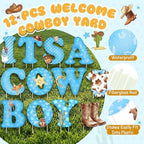Sliner 12 Pcs It's a Cowboy Yard Signs Western Baby Shower Decorations - Image 3