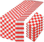Lumina 6 Pcs Shes Ready to Pop Baby Shower Decorations Red and White Gingham Table Runner 71 x 13'' Red Buffalo Plaid Check Tablecloth for Gender Reveal Newborn Party Decorations by Unknown