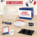 Circa Print Baby Football Handprint Kit, Ink Pad for Hand and Footprints - Unique Keepsake for Dads, Baby Shower Present for New Moms, Newborn Gifts - Image 5