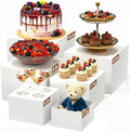 6 PCS Acrylic Buffet Risers Nesting Food Display Stands 10" to 5" by Unknown