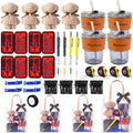 4 Sets Baby Shower Prizes for Men with Nail Clippers Towels Bottle Opener Cups Pens Tape Measure Screwdriver Ribbons Gift Bags Applicable Baby Shower Prizes for Game Winners by Bumaeu