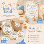 Little Pumpkin Baby Shower Decorations Boy, Fall Baby Shower Supplies Decor - Image 6