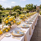 200 Pcs Capri Lemon Party Supplies for 50 Guests Disposable Set - Image 2