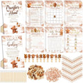 Sherr 424 Pcs Brown Bear Baby Shower Games Decorations, 8 Set, 50 Pacifiers by Sherr