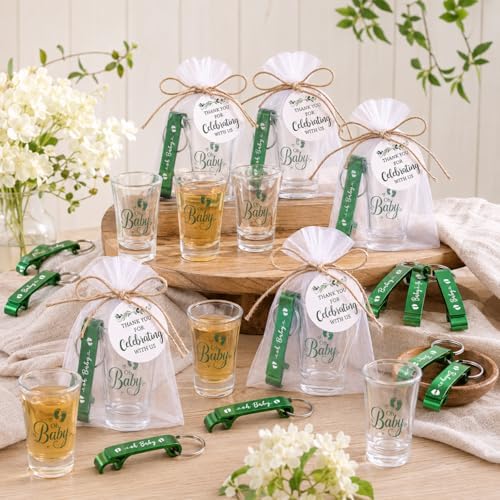 50 Set Baby Shower Favors for 50 Guests, Oh Baby Acrylic Shot Glasses - Image 5