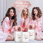 Tinlade 30 Pcs Thank You Gift Bags Small with Tissue,Rose Gold - Image 6