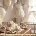Bucherry 4 Pack Baby Clothes Display Stand Wooden Baby Shower Clothes Rack - Image 3