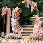 Wokceer Wedding Arch Backdrop Stand and Cover Set of 2,Arch and Blush Cove - Image 6