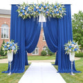 10x12 Royal Blue Backdrop Curtains for Wedding Party 2 Panel 5×12FT Tall by LeegleriTableSkirt
