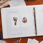 Keepsake Baby Memory Book Girl Boy – Timeless Leather-Bound Baby Milestone Book – Baby Book Keepsake Record First 5 Years – Gender Neutral Baby Scrapbook Album Baby Album Journal Registry Search Gift - Image 6