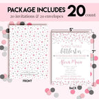 Amanda Creation Custom Baby Shower Invites Twinkle Sprinkle Baby Shower Invitation 20 5x7 Personalized Invites With Envelopes - Image 4