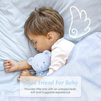 iAOVUEBY Baby Boy Gifts, Baby Shower Gifts - Newborn Bear Toys Rattle Blanket Infant Shoes Onesie Wooden Keepsake Babies Registry Gift Essentials Basket, Unique New Baby Gift Set for Boys 0+ Months - Image 3
