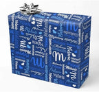 AOFUN Custom Gifts Mens Wrapping Paper Custom Name Gift Cool Wrapping Paper Holiday Gift For Couples Christmas Wrapping Supplies 5 Rolls 58"" x 23"", Style 28 by Unknown