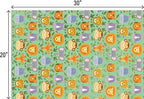 Jillson & Roberts 20" x 30" Printed Gift Tissue, Jungle Animals (48 Folded Sheets) - Image 3