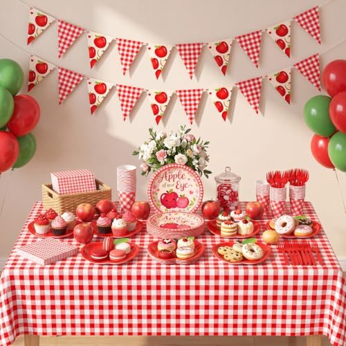 128 Pcs Apple of Our Eye Baby Shower Party Decoration Supplies - Image 4