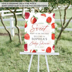 Andaz Press Personalized Berry Sweet Baby Shower Sign, 16x20 Inches, Canvas, Baby Shower Decor - Image 6