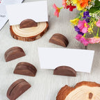 100 Pcs Wood Place Card Holders, Semicircular Table Number Stand - Image 6