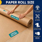 Vanhench Brown Paper Roll, 36" x 2520" (210') - Image 2
