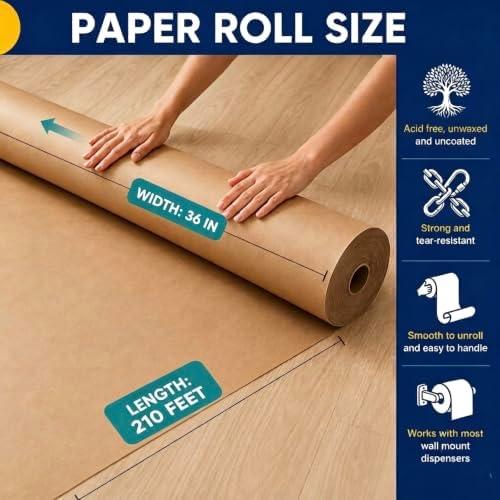 Vanhench Brown Paper Roll, 36" x 2520" (210') - Image 2