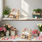 Wooden Display Stand, Tiered Cupcake Stand, 3 Tier Display Stand Riser - Image 2