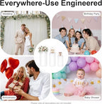 Wedding Round Cylinder Stands, 3PCS Large Cylinder Pedestal Display Plinth Pillars, Round Display Plinth Cake Tables, Cylinder Stand Covers for Weddings, Christmas Parties, Birthday Parties(White - 3 pieces) - Image 6