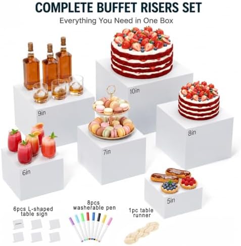 Dessert Table Display Set, 6 Tier Food Display Risers for Parties - Image 6
