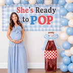 Sabary 4ft Soda Bottle Bow Cardboard Cutout She's Ready to Pop Decorations Large Soda Backdrop for Baby Shower Wedding Bachelorette Bridal Shower Party - Image 5
