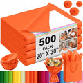 Qilery 500 Sheets Orange Tissue Paper Bulk for Gift Bags, 20 x 30 Inch by Qilery