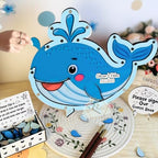 Whale Guest Book Alternative, Personalized Wooden Ocean Wedding Keepsake - Image 4