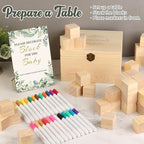 wookidel 72PCS Baby Shower Games Kit, Baby Blocks for Baby Shower - Image 4