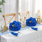 Royal Blue Flowers Balls Centerpieces: 11.8in Diam, Set of 10 - Image 2