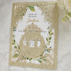 20PCS Princess Carriage quinceanera invitations,15 year,sweet 16 invitations,1 birthday invitations,laser cut invitations for birthday and more (light rose gold) - Image 2