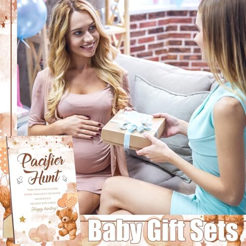 476 Pcs Brown Bear Baby Shower Games, 9 Style Baby Shower Activities - Image 6