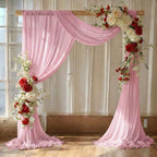 Pack of 1 Wedding Arch Drape Panel Fabric 30" x 100ft - Blush Pink by MDS