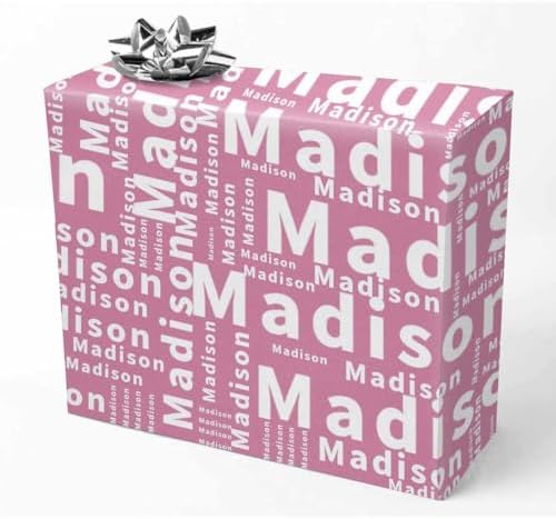 AOFUN Personalized Birthday Gifts Christmas Wrapping Paper Thick Christmas Paper Wrap Custom Gifts Baby Christmas Wrapping Paper 3 Rolls 58" x 23" by Unknown