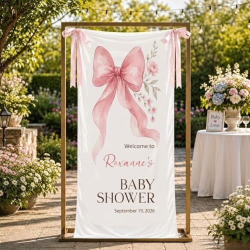 Custom Name Baby Shower Fabric Welcome Sign #9 - Image 2
