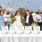 QIELSER 50 pcs Welcome Bags for Wedding Guests Bulk with Tags Welcome to Our Wedding Gift Bags with Handles for Birthday Party Baby Shower Favors Supplies - Image 7