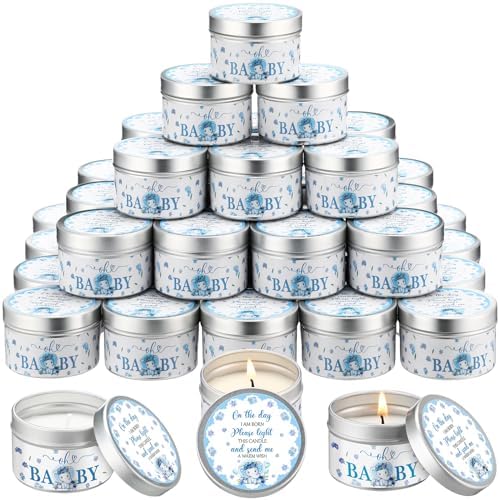 Threlaco 50 Pcs Baby Shower Candles, Party Favors, Elephant by Threlaco