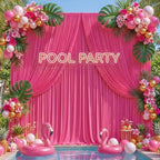 10x10ft Hot Pink Backdrop Curtains for Wedding Parties Wrinkle Free Fuchsia Curtains Photo Backdrop Drapes for Valentines Photography Birthday Baby Shower Soft Fabric Party Backgournd for Photoshoot - Image 7