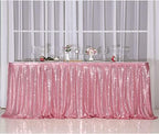 PartyDelight Fuchsia Pink Sequin Table Skirt 14ft Long x 30 Inch High - Image 6