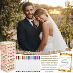 80 Wedding Guest Book Alternative tumbling tower Wooden Block, Sunflowers - Image 6