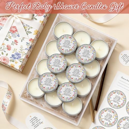 24Pcs Wildflower Baby Shower Party Candles for Gender Reveal - Image 4