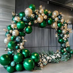Green Gold Balloon Garland, Double Stuffed Black Gold Dark Emerald Forest Sage Green Balloon Arch Kit for New Year Graduation Baby Shower Jungle Birthday Woodland Party Decorations - Image 4