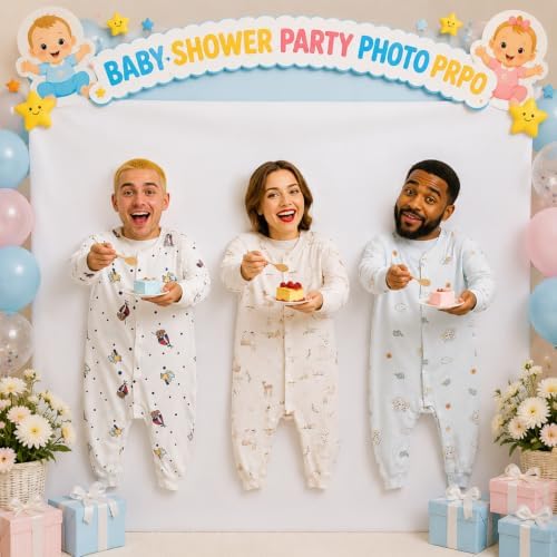 Baby Shower Party Favors Feed The Baby Game Backdrop, Fit 3 People - Image 7