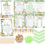 Sherr 424 Pcs Safari Animal Baby Shower Game Decoration, Set 8, 50 Pacifier by Sherr