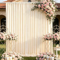 Beige Backdrop Curtains 10ftx10ft Wedding Polyester Photo Drapes by SoarDream