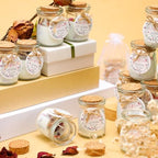 Threlaco 20 Wildflowers Pcs Baby Shower Favor Candle Glass Jar - Image 2
